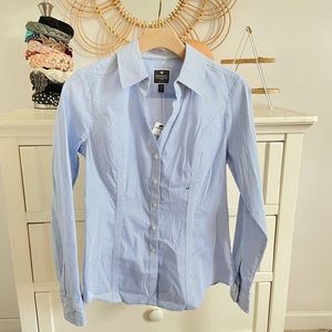 Express Pinstripe Button Down